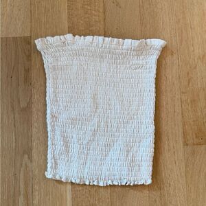 Love Tree Cream Smocked Top